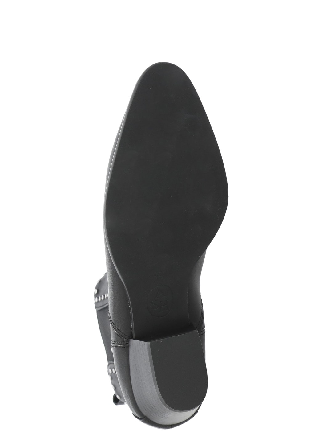 Ash Chelsea Ankle Boots Block Heel In Black