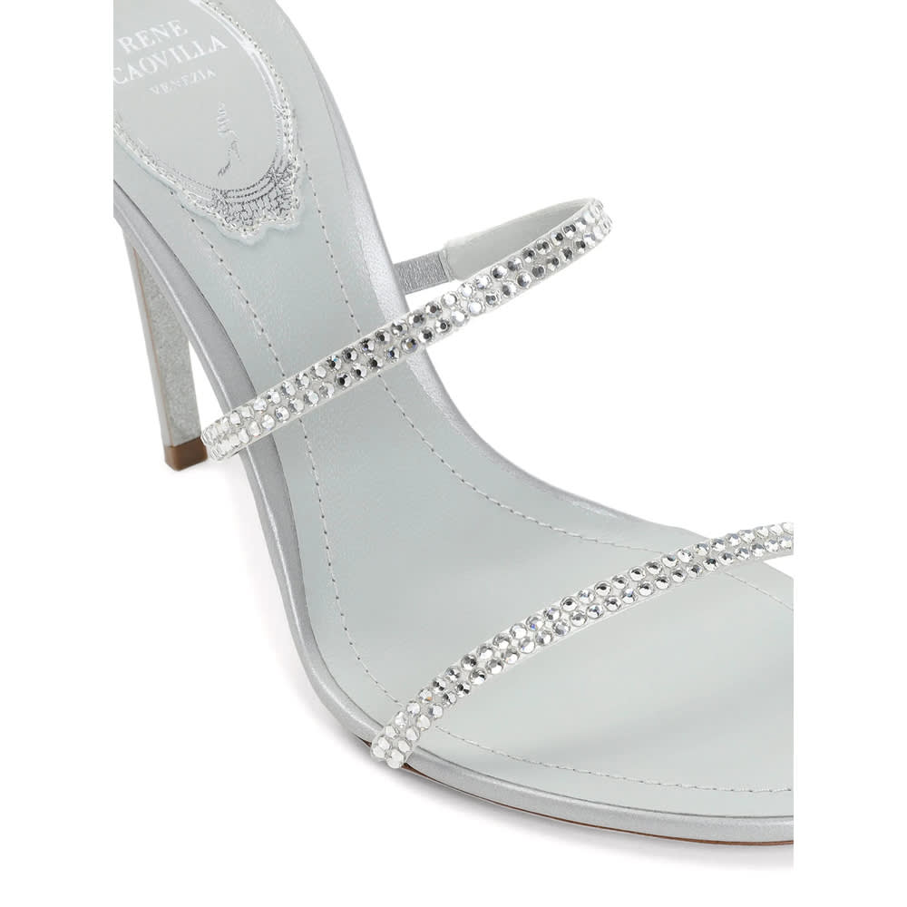 René Caovilla Shoes In Silver