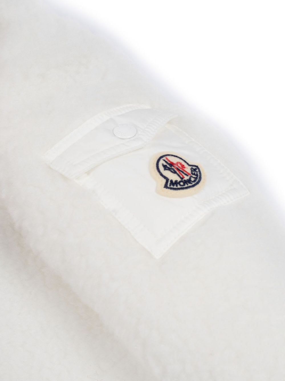 Moncler Enfant Hooded Onesie In White