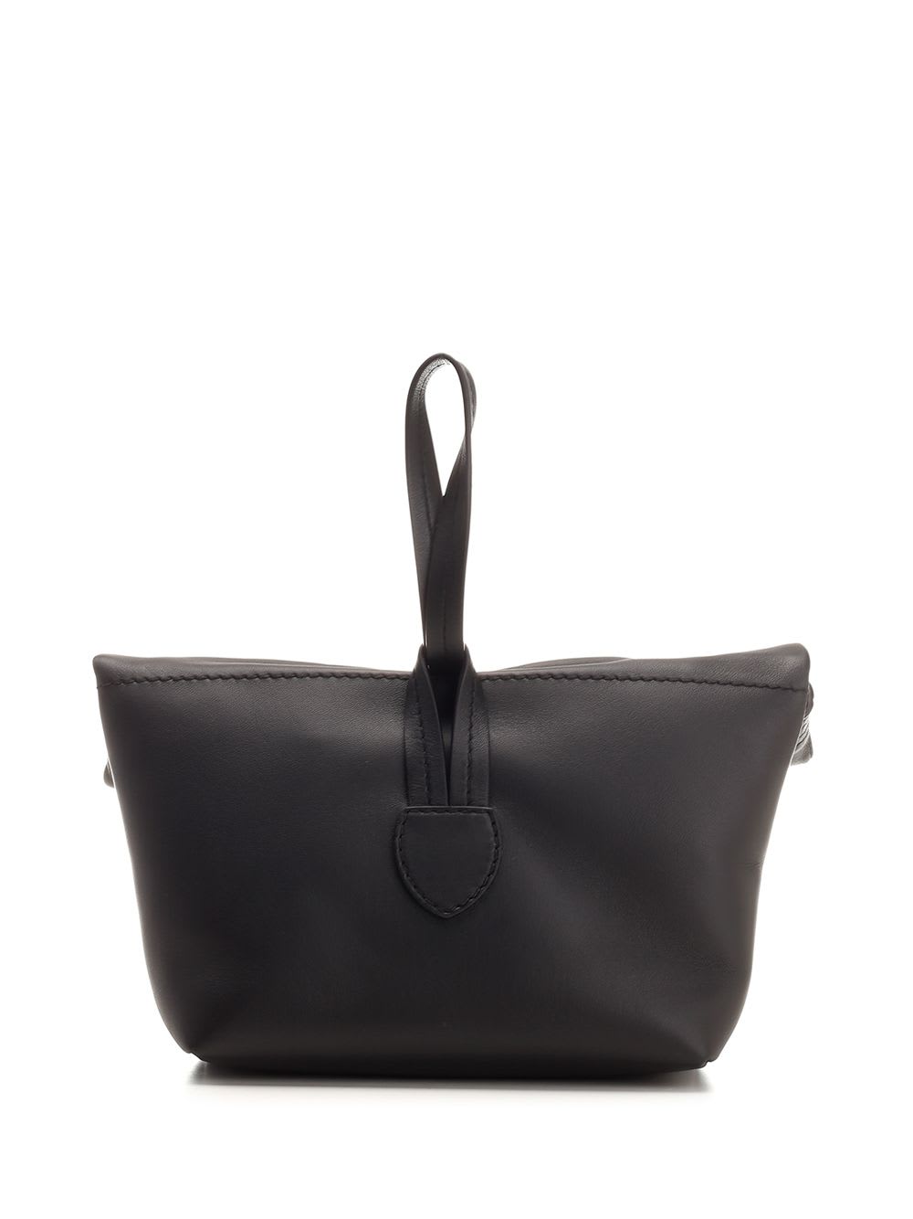 Shop Maison Margiela Foldable Clutch In Black