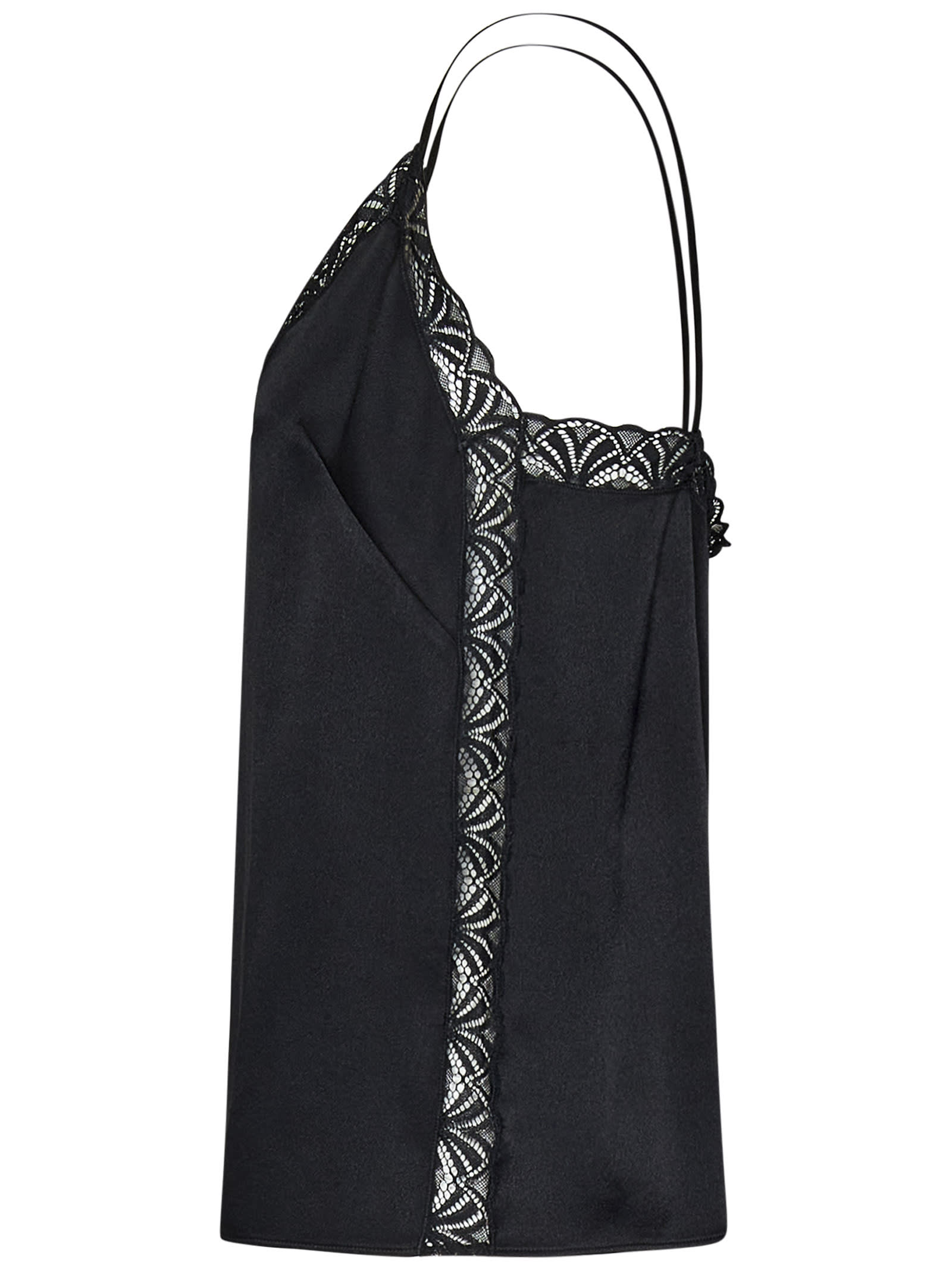 Shop Alberta Ferretti Top In Black