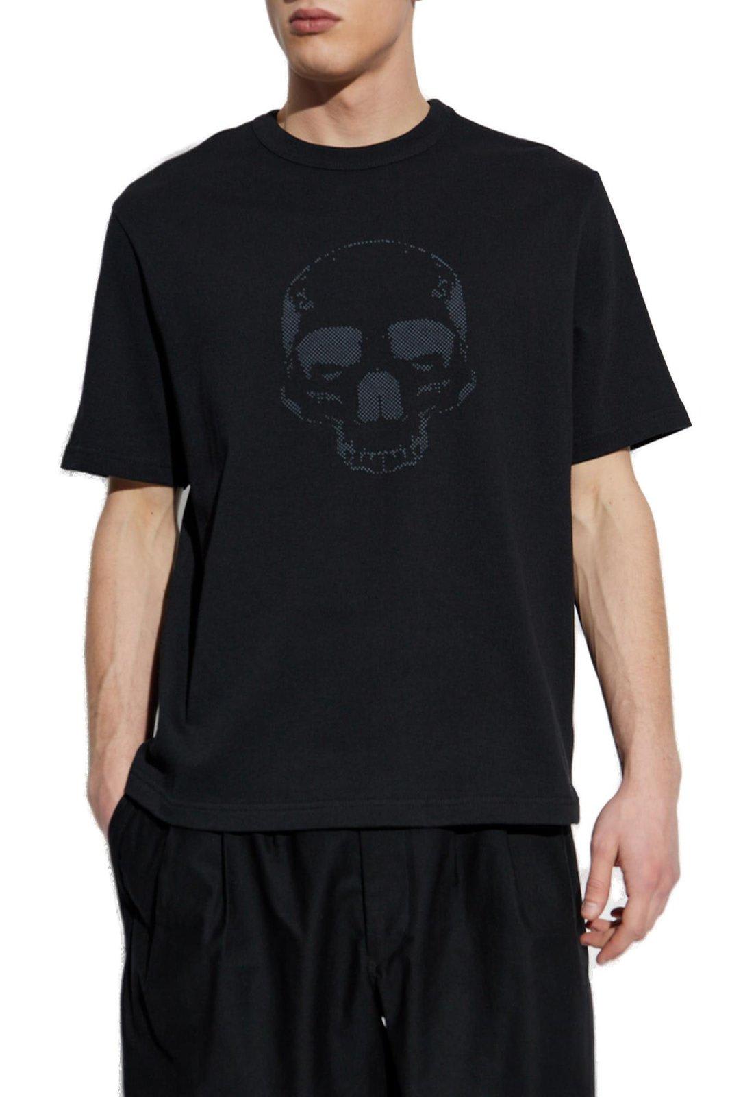 PAUL SMITH SKULL PRINTED CREWNECK T-SHIRT