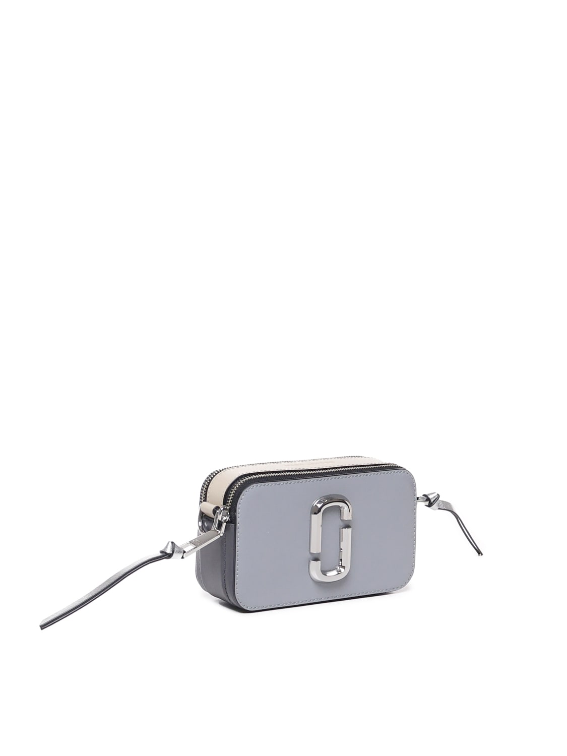 Shop Marc Jacobs The Snapshot Shoulder Bag In Wolf Grey/multi