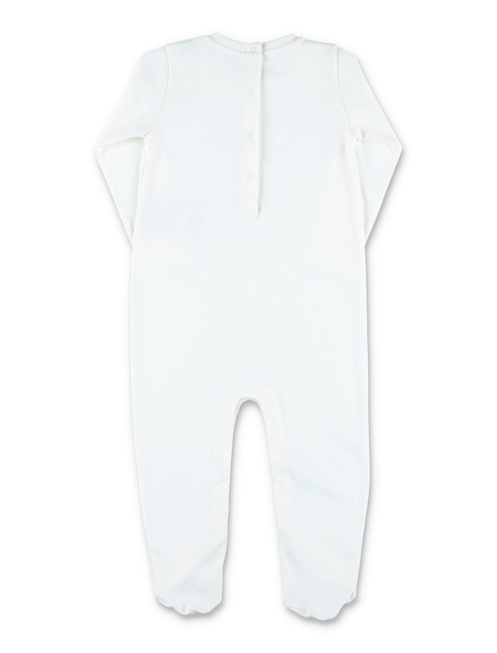 Shop Moncler Jumpsuit And Hat Set In White