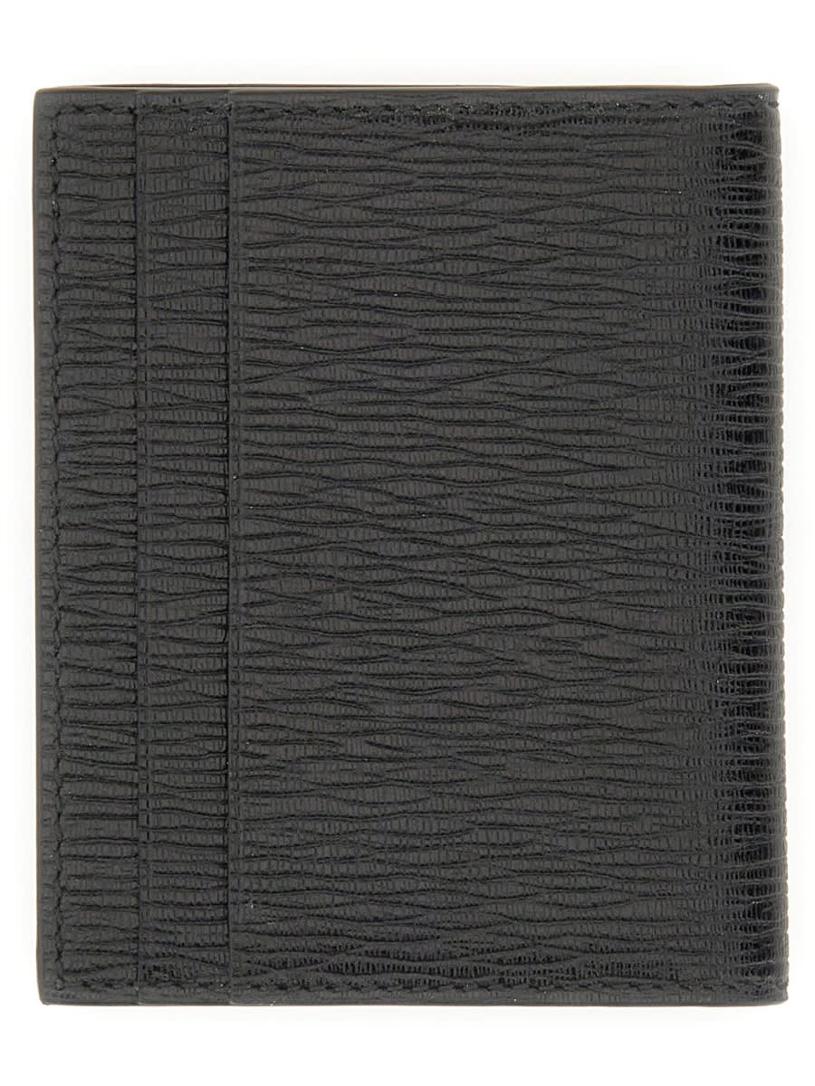 Ferragamo Gancini Credit Card Holder In Black