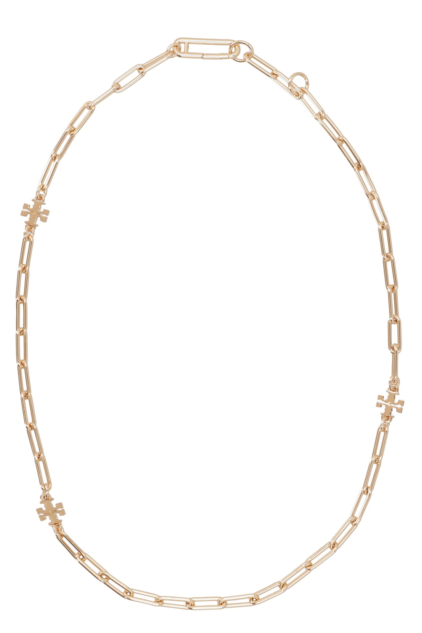 Shop Tory Burch Good Luck Chain Necklace In Gold