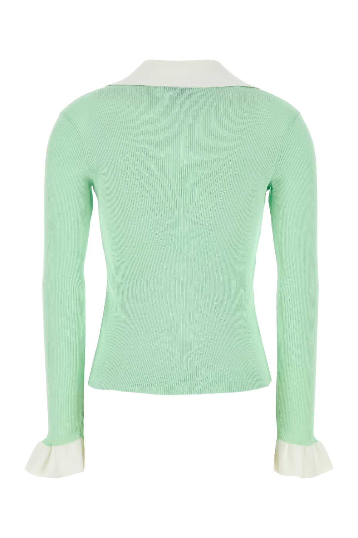 Self-portrait Self Portrait Women Green Viscose Blend Cardigan In Green