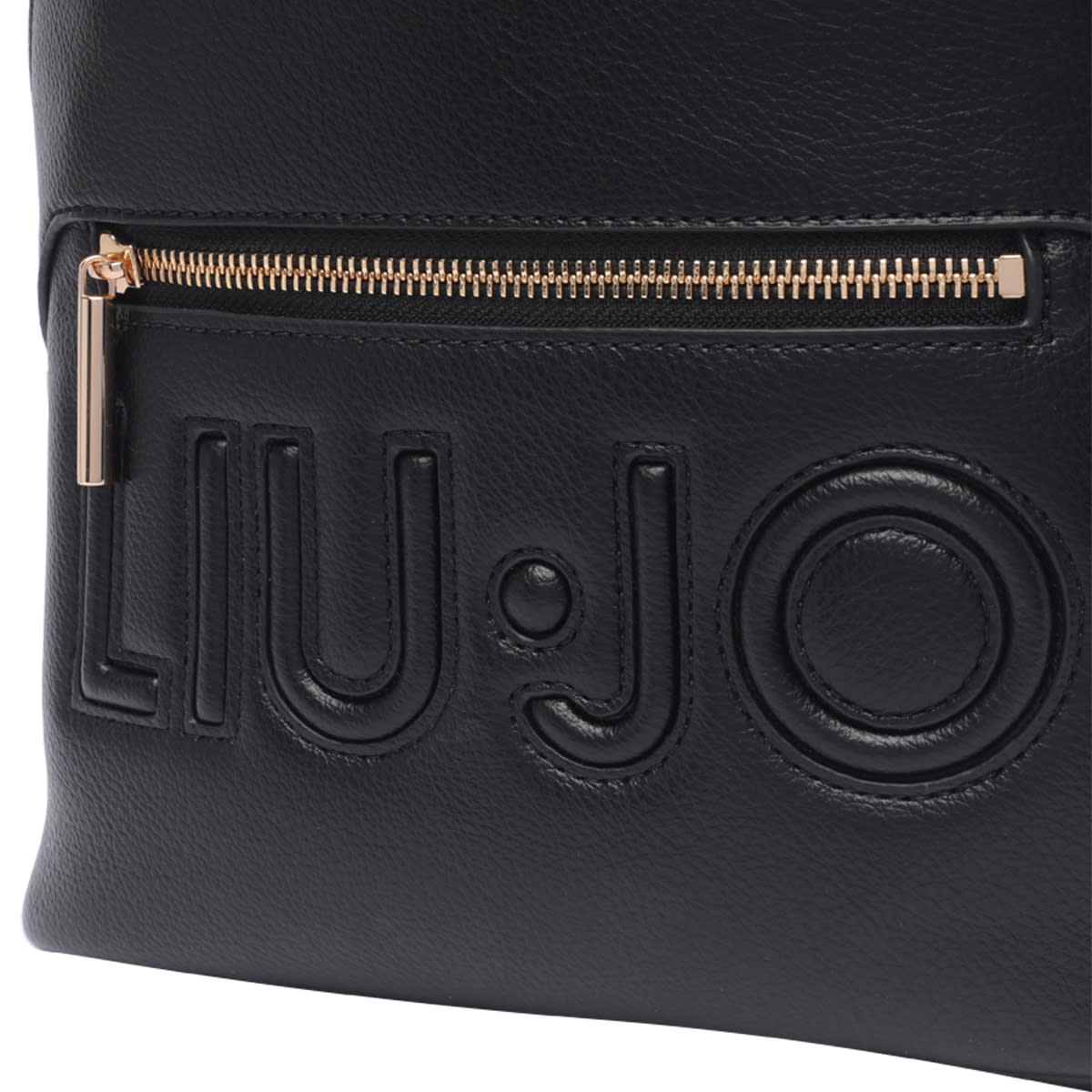 Shop Liu •jo Logo Backpack In Black