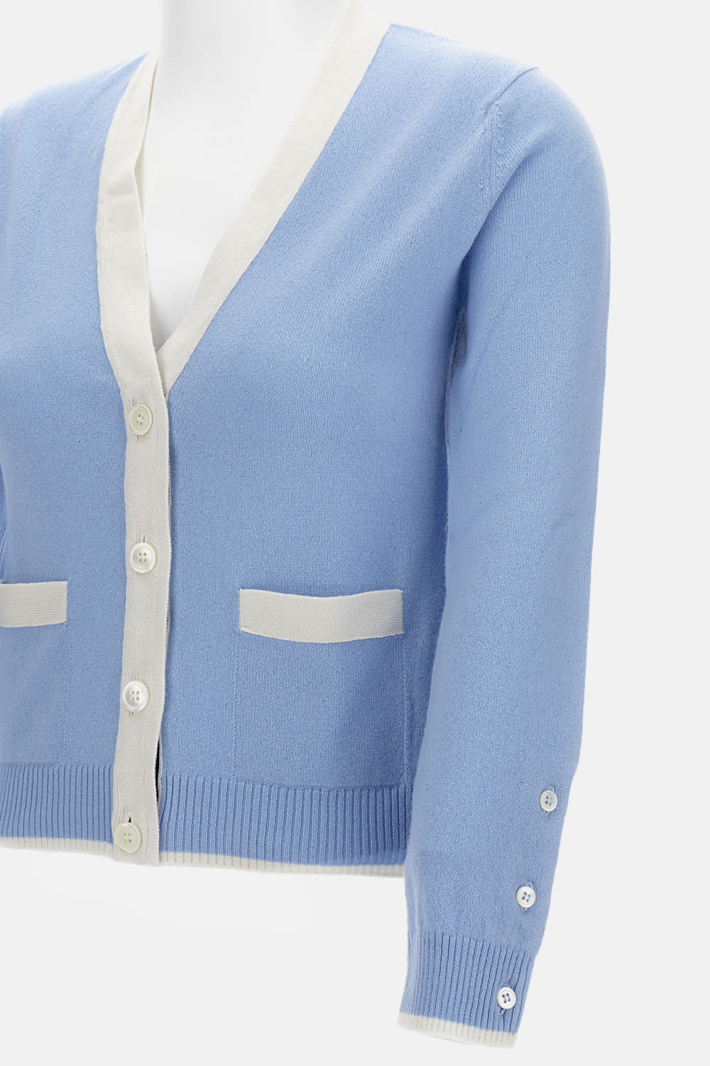 Thom Browne Cashmere Cardigan In Blue