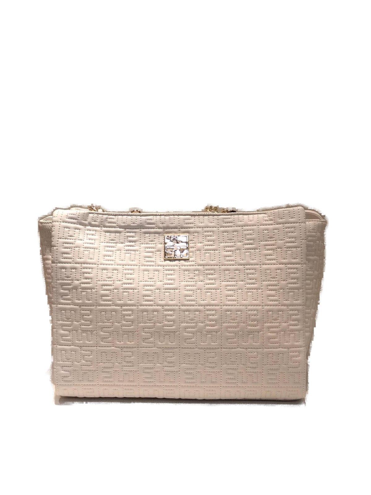 Shop Ermanno Scervino Rosemary Large Tote Bag In White