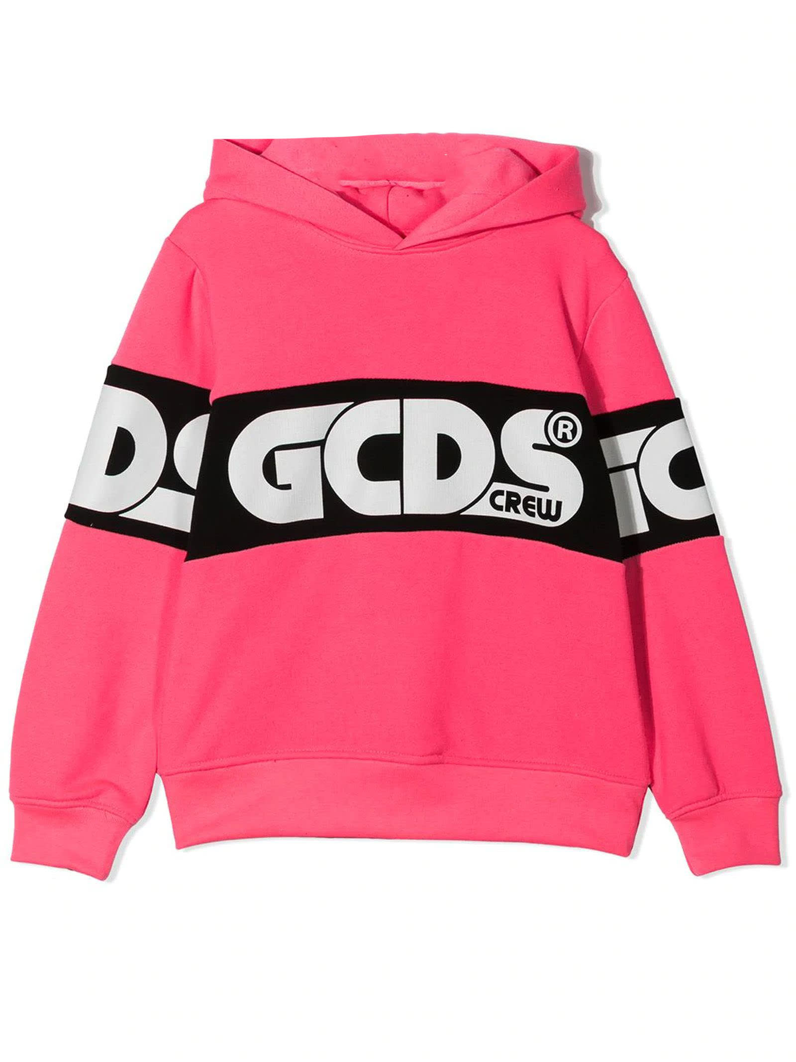 GCDS Pink Cotton Hoodie