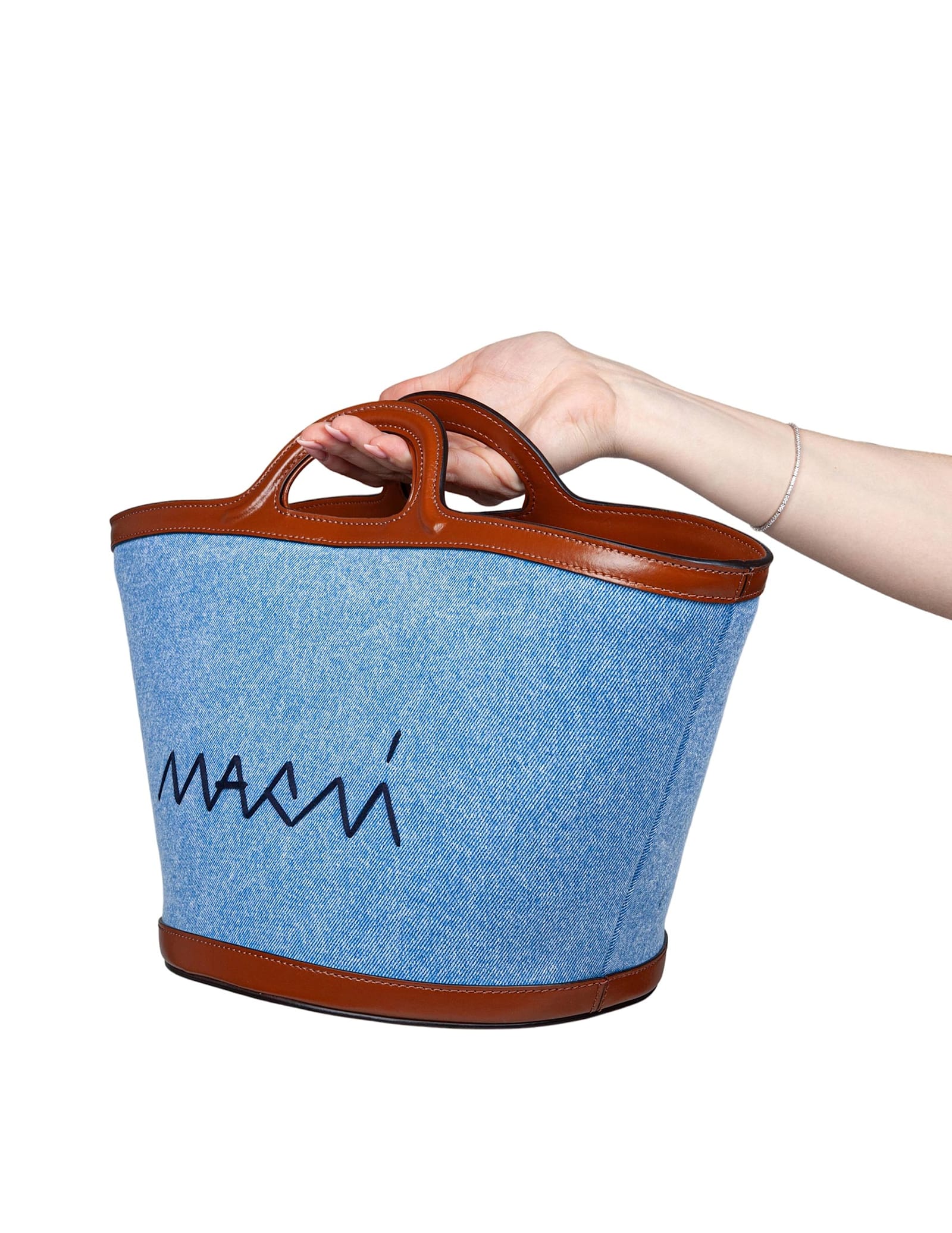MARNI DENIM BUCKET BAG