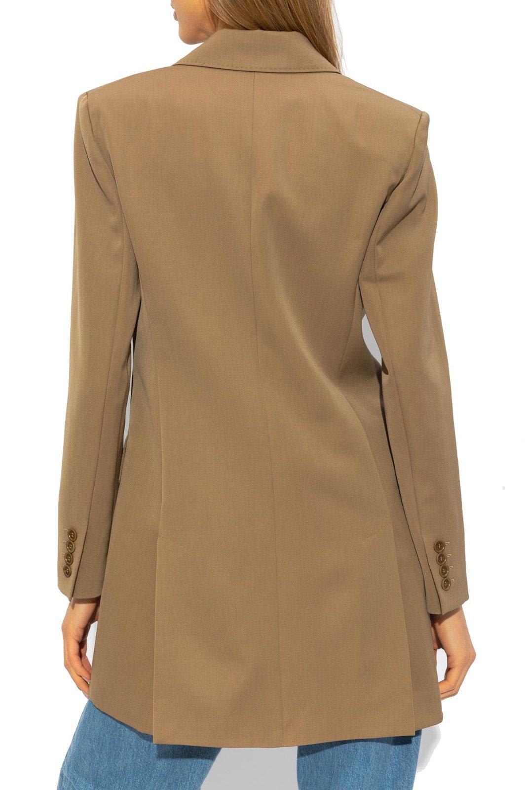 Shop Max Mara Caprile Single-breasted Blazer In Mud