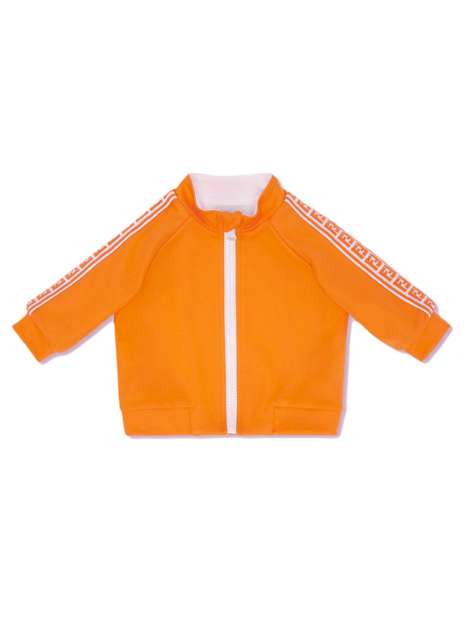 Fendi Orange Sweatshirts With Logo Bands