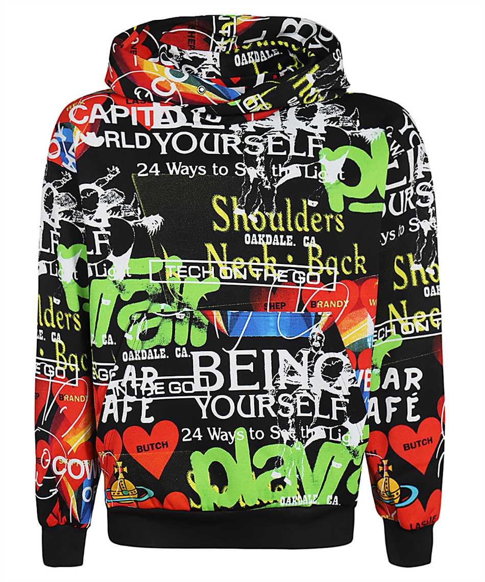 Vivienne Westwood Printed Hoodie In Green