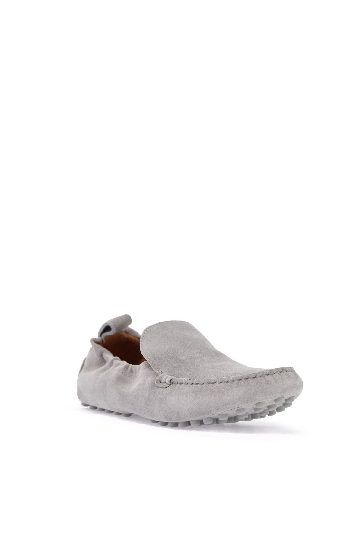 Tod's Light Gray Calfskin Women's Loafers In Gabbiano (grey)
