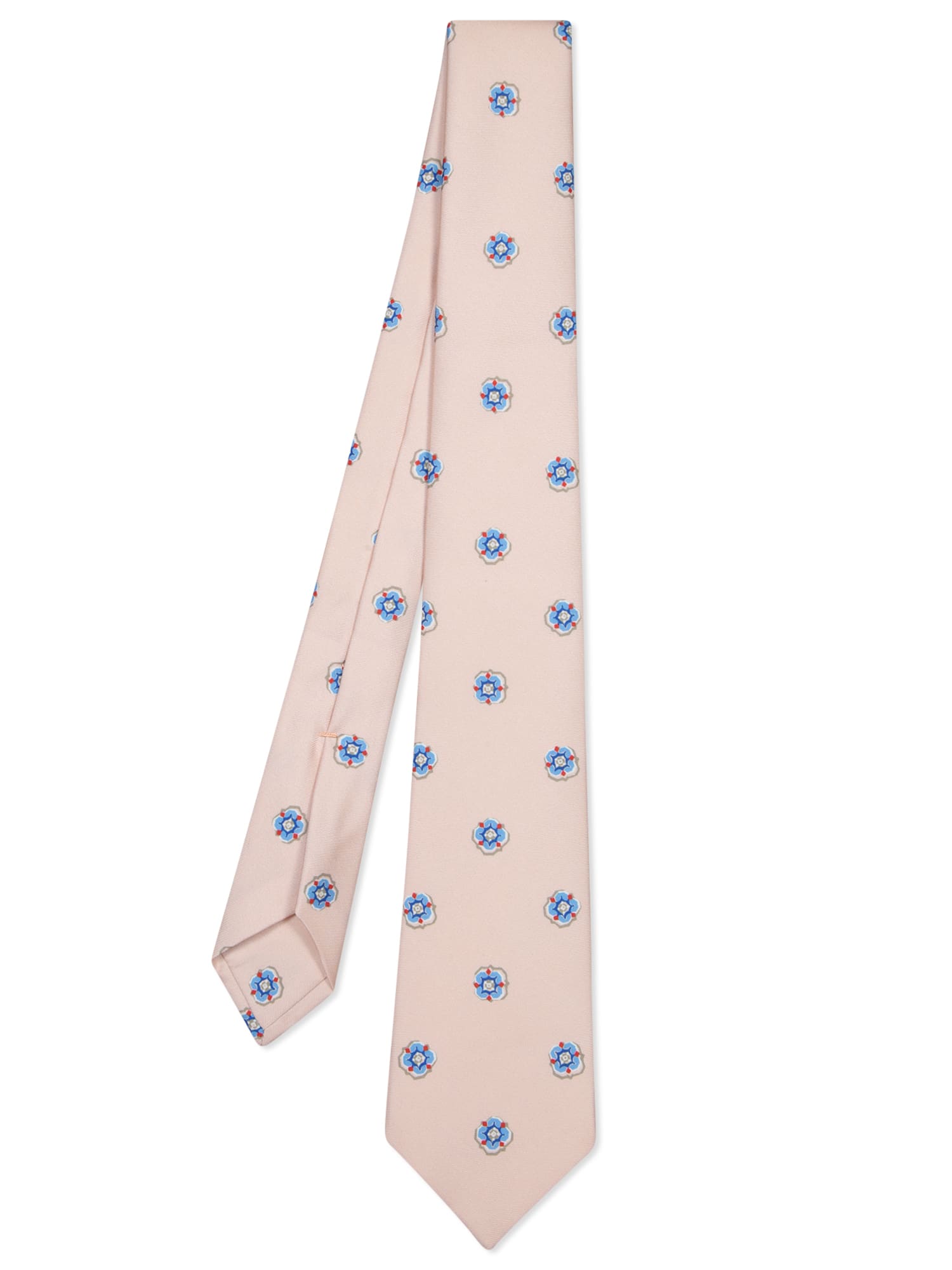 Floral Pattern Beige Tie