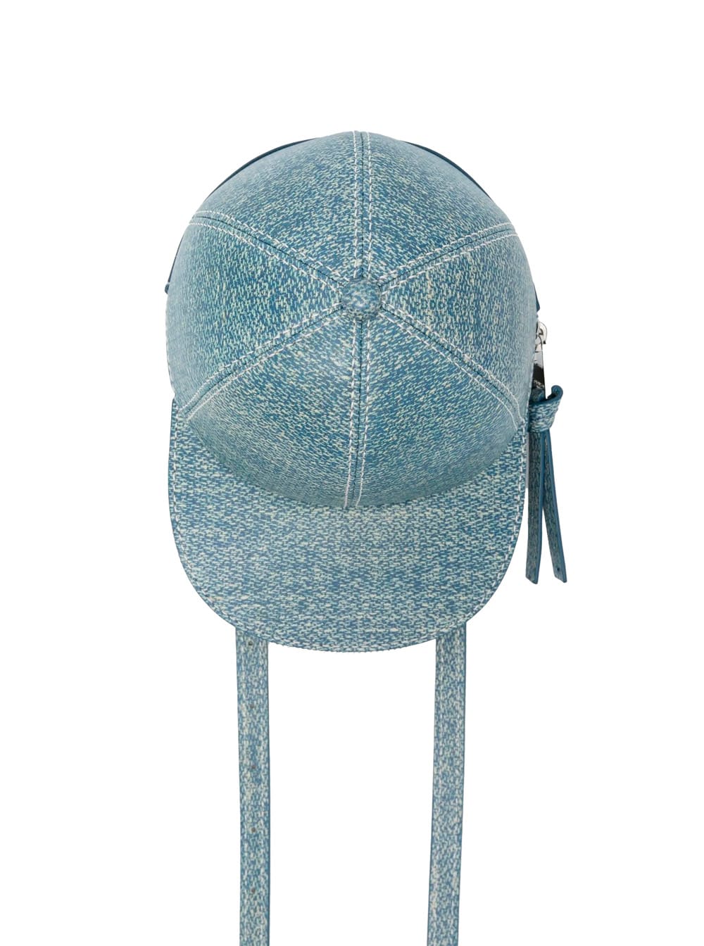 Jw Anderson Cap Blue Crossbody Bag With Single Shoulder Strap And Logo Lettering On The Rear In Leather Man