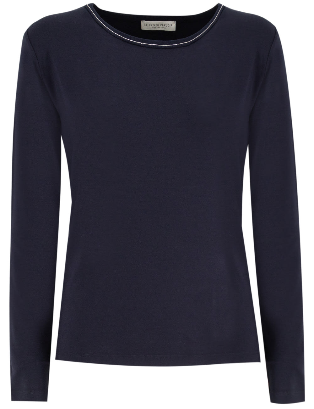 Le Tricot Perugia Shirt In Navy Dark Blue