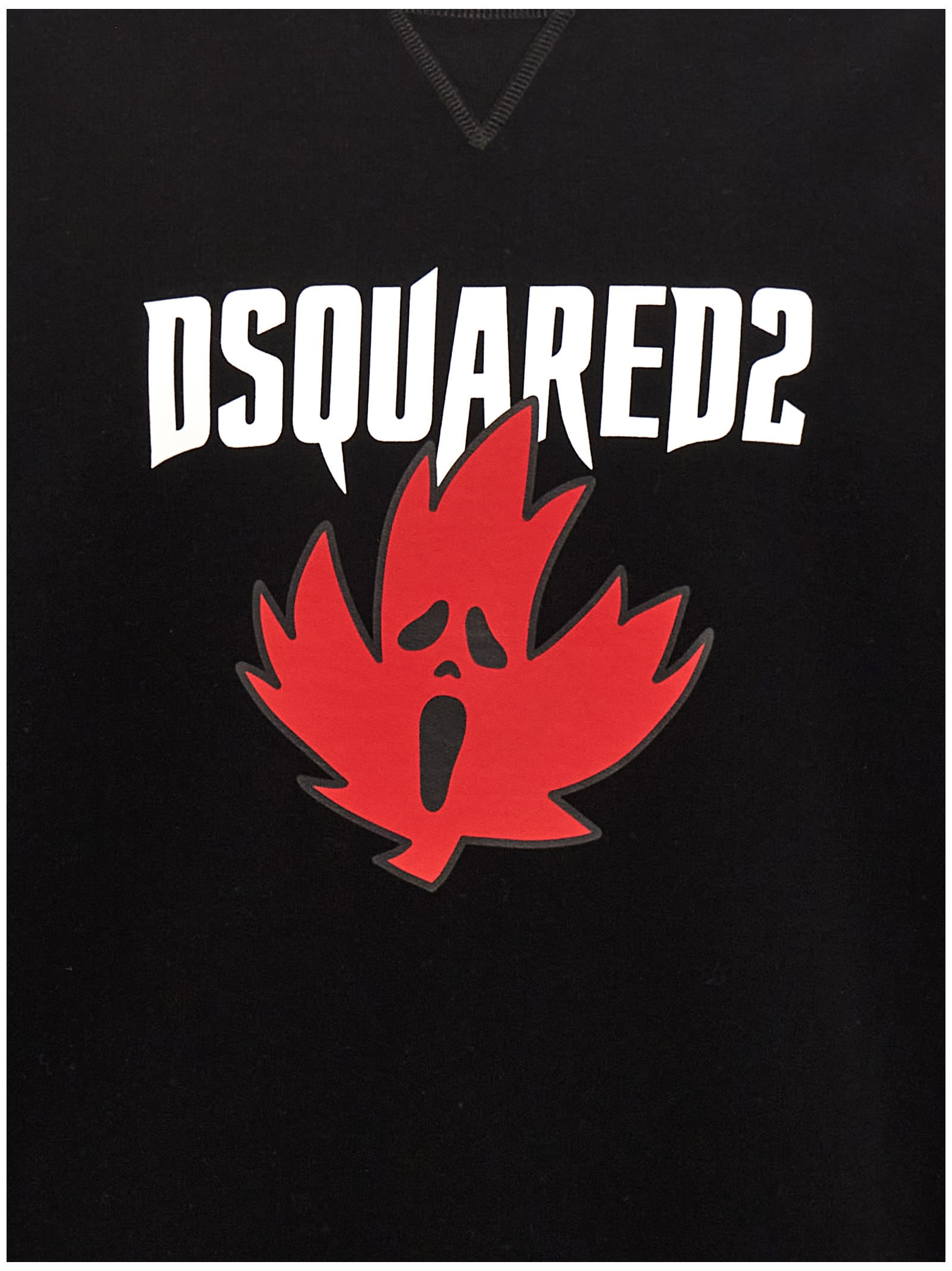 Shop Dsquared2 Logo Print Sweatshirt In Black