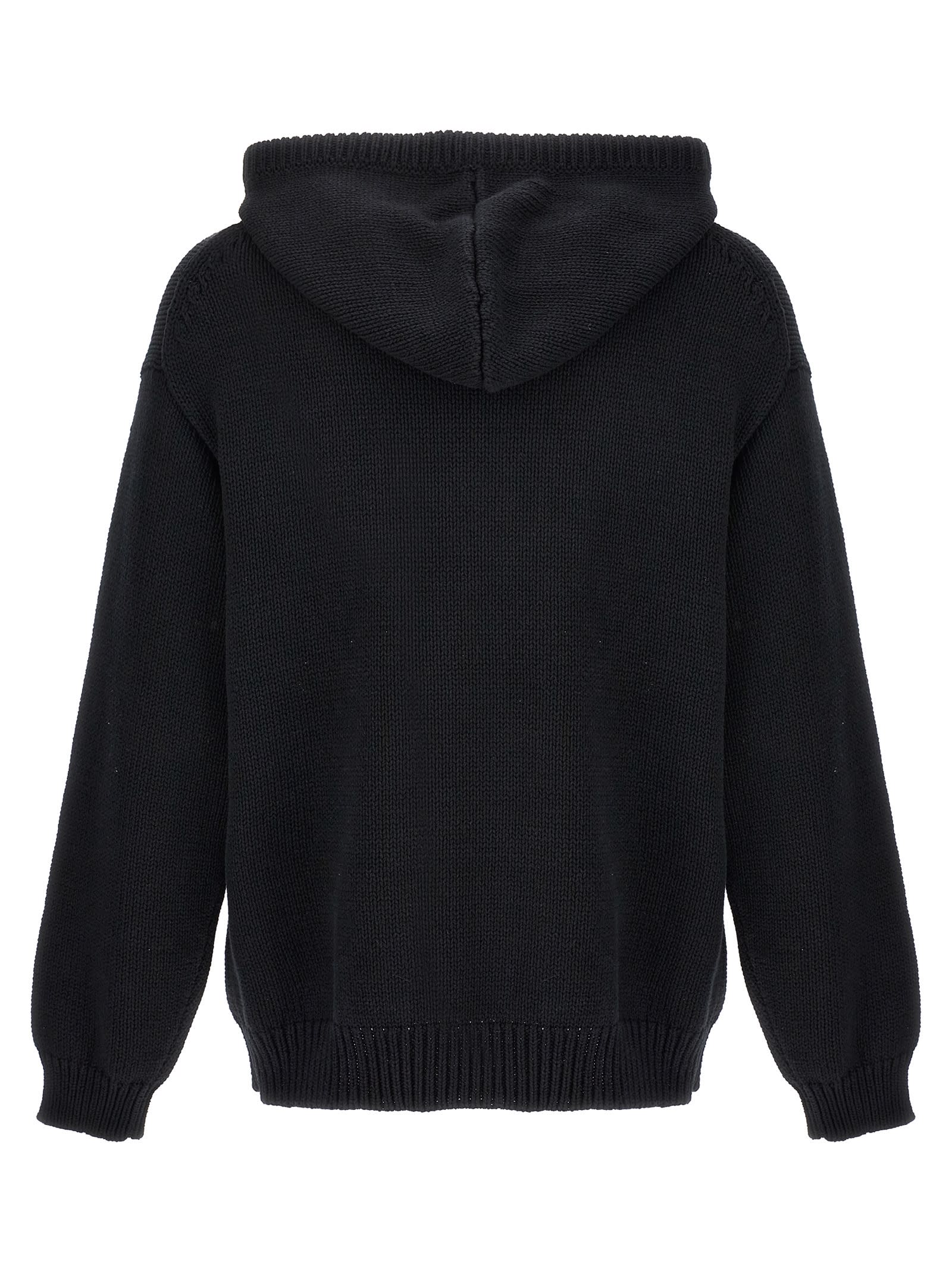 Shop Kenzo By Verdy Hooded Sweater In Black