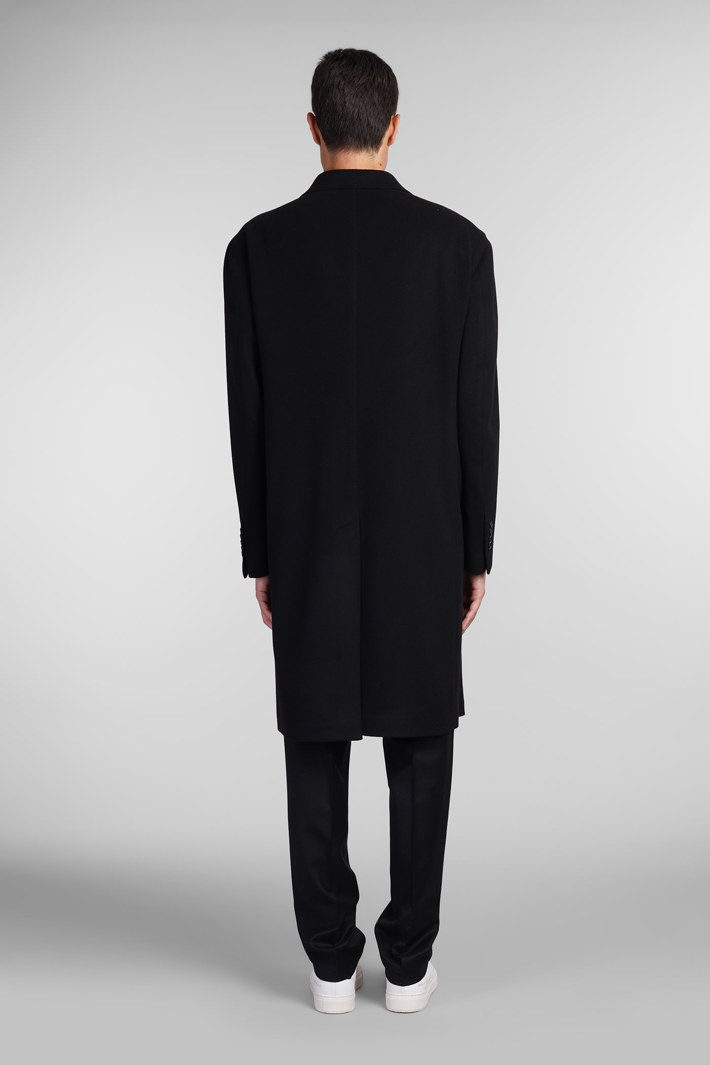 Shop Tagliatore C Ld13b Coat In Black Wool