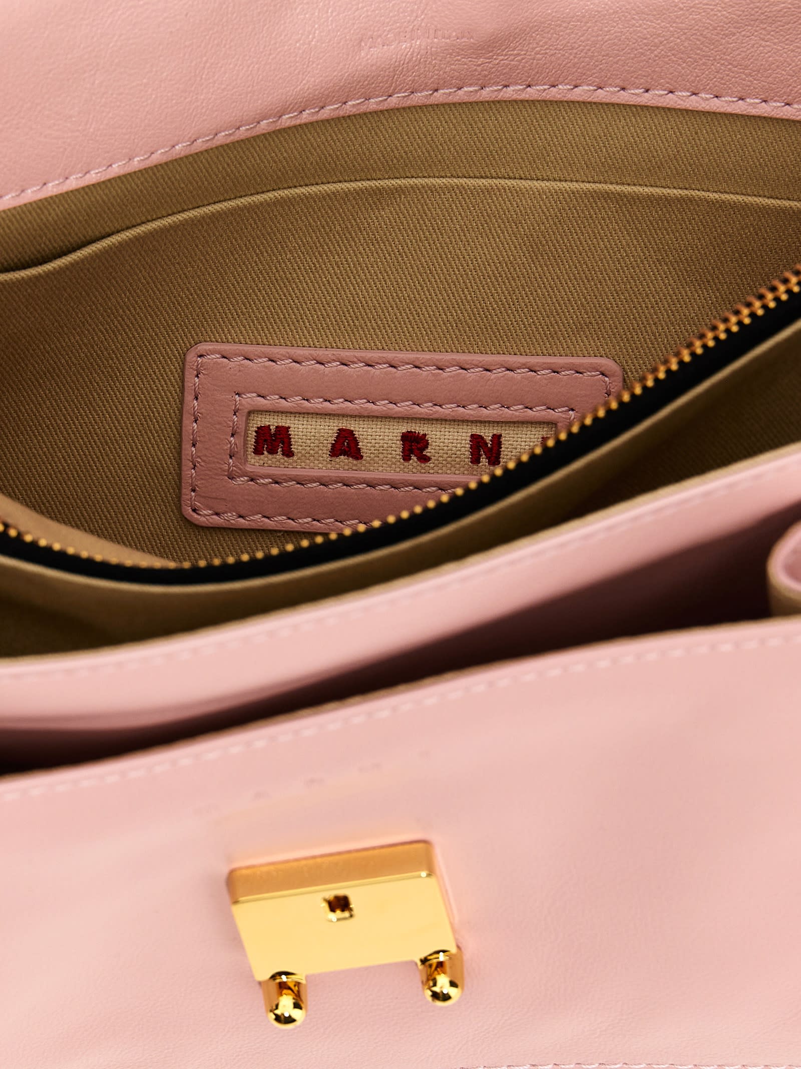 Shop Marni Trunk Medium Shoulder Bag In Multicolor