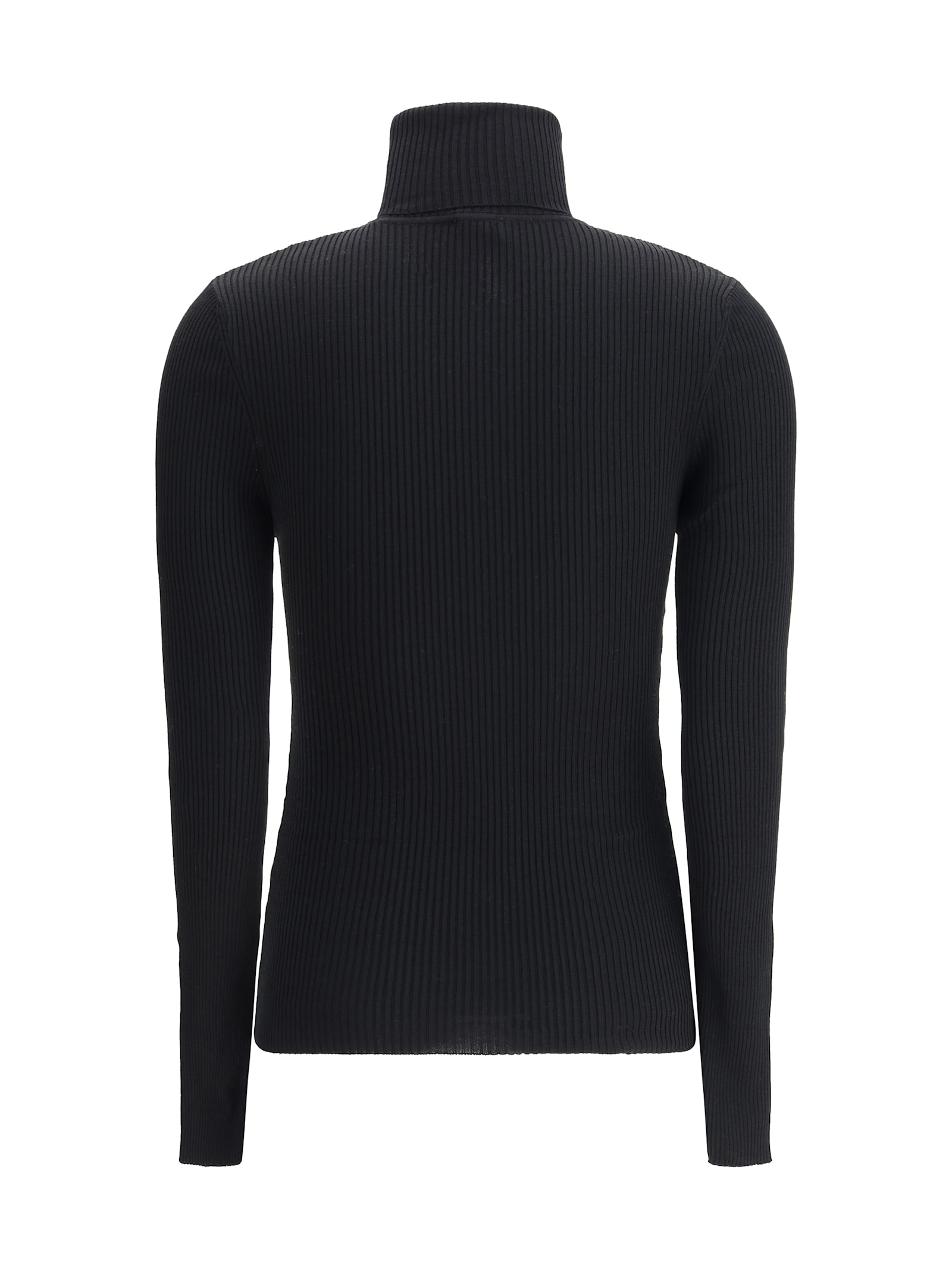 Wolford Turtleneck Fine-rib Merino Wool Jumper In Black