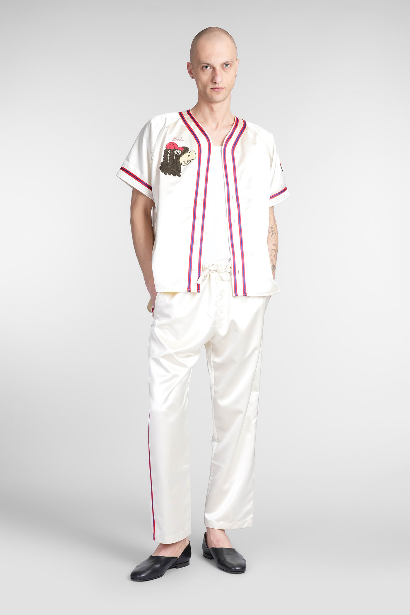 Bode Shirt In Beige Polyester In Beige