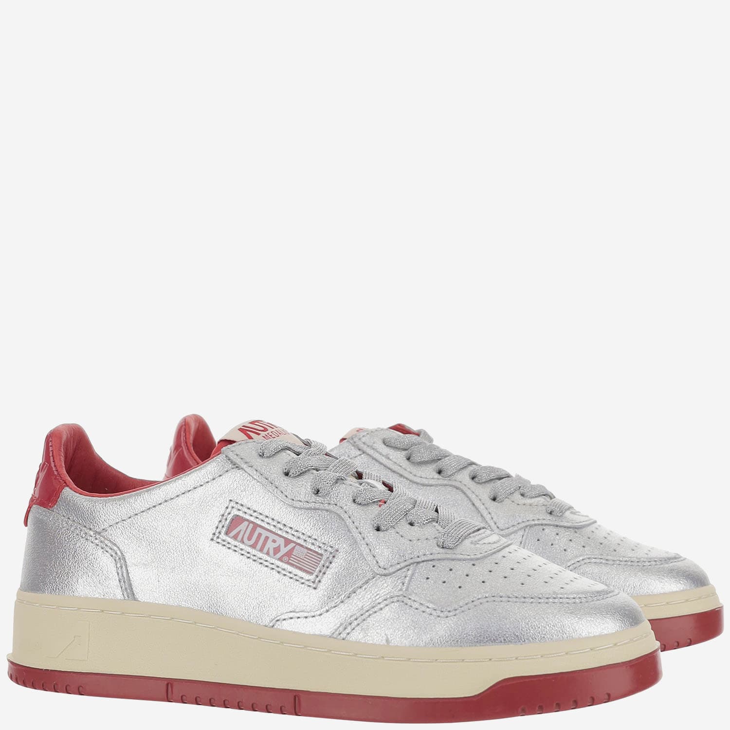 Autry Medalist Sneakers In Silver