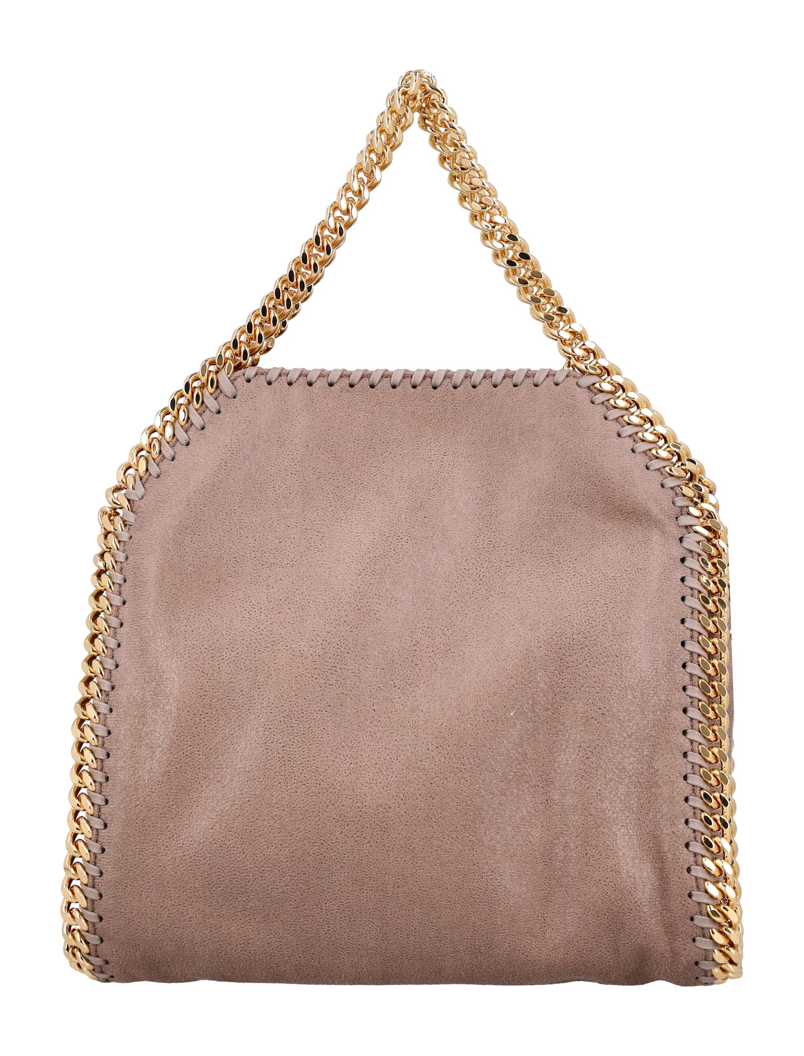 Stella Mccartney Falabella Mini Tote Bag With Gold-chain In Pink