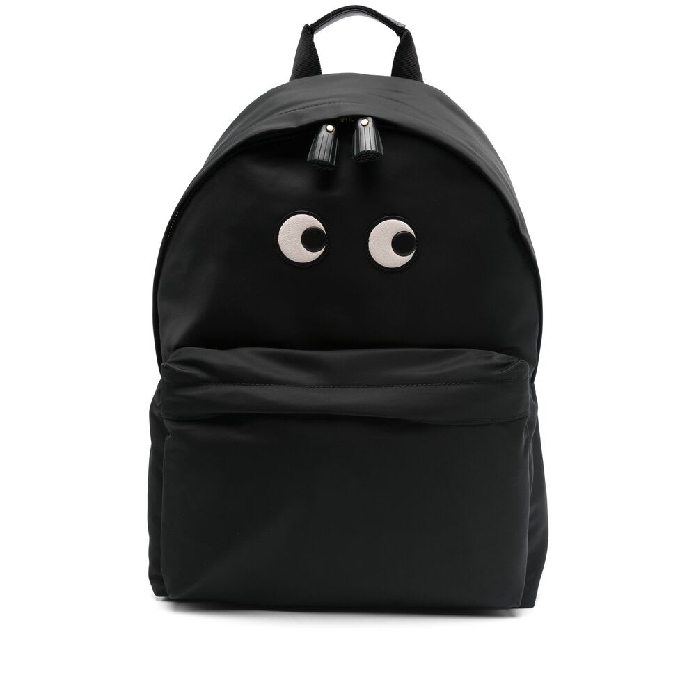 Anya Hindmarch Women Black Nylon Backpack In Black