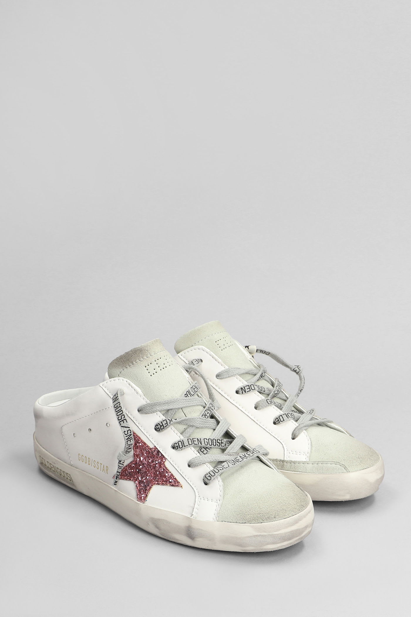 Golden Goose Bio Based Sneakers In White Leather In White