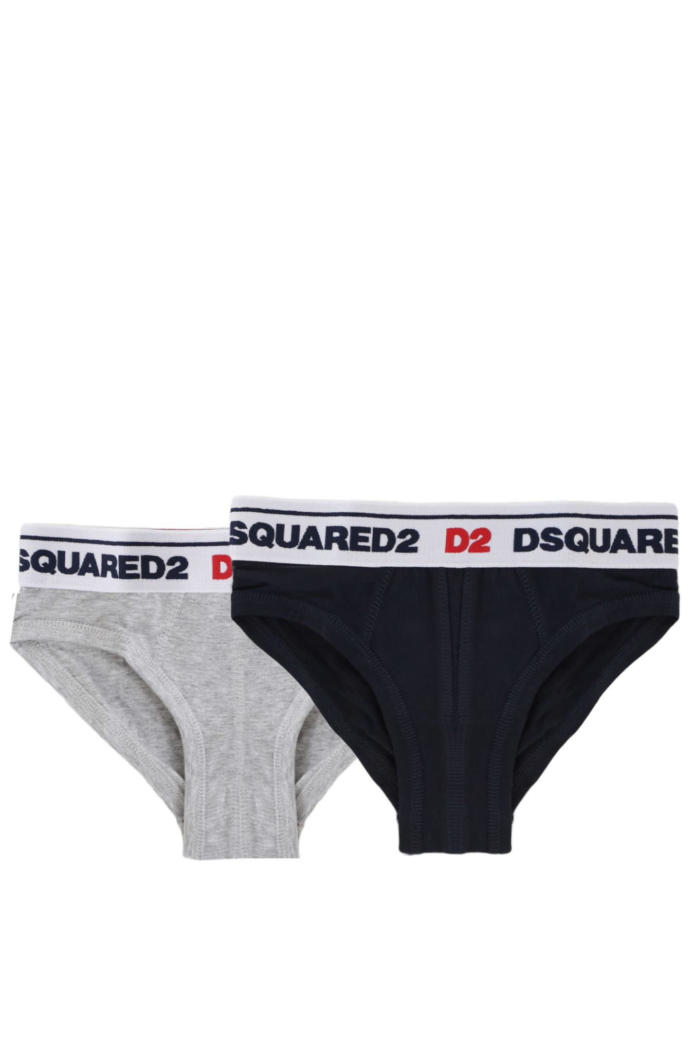 Dsquared2 Kids' Pack Of 2 Stretch Jersey Slip In Multicolor