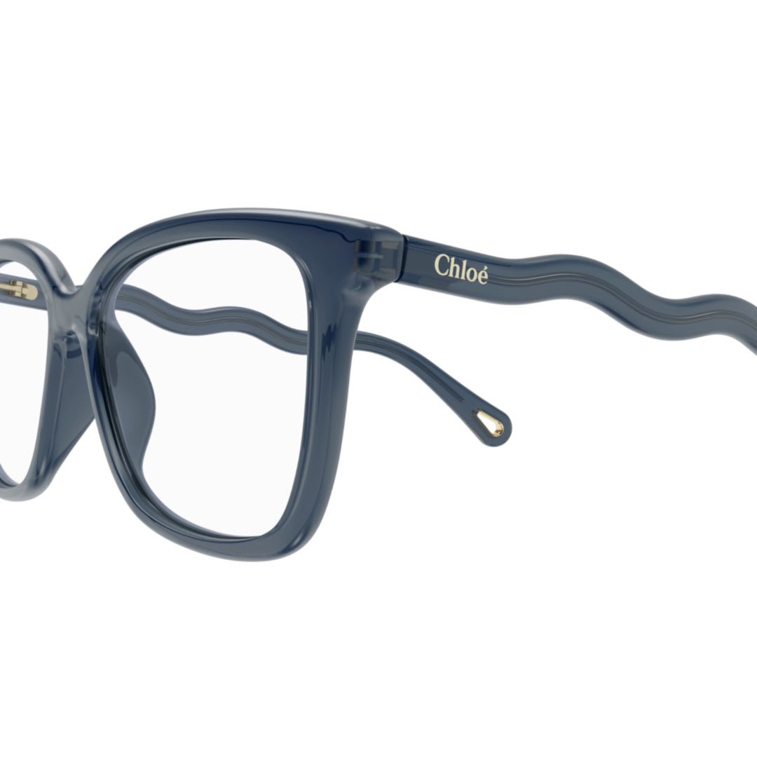 Chloé Ch0090o003 Blue Blue Transparent In Blue