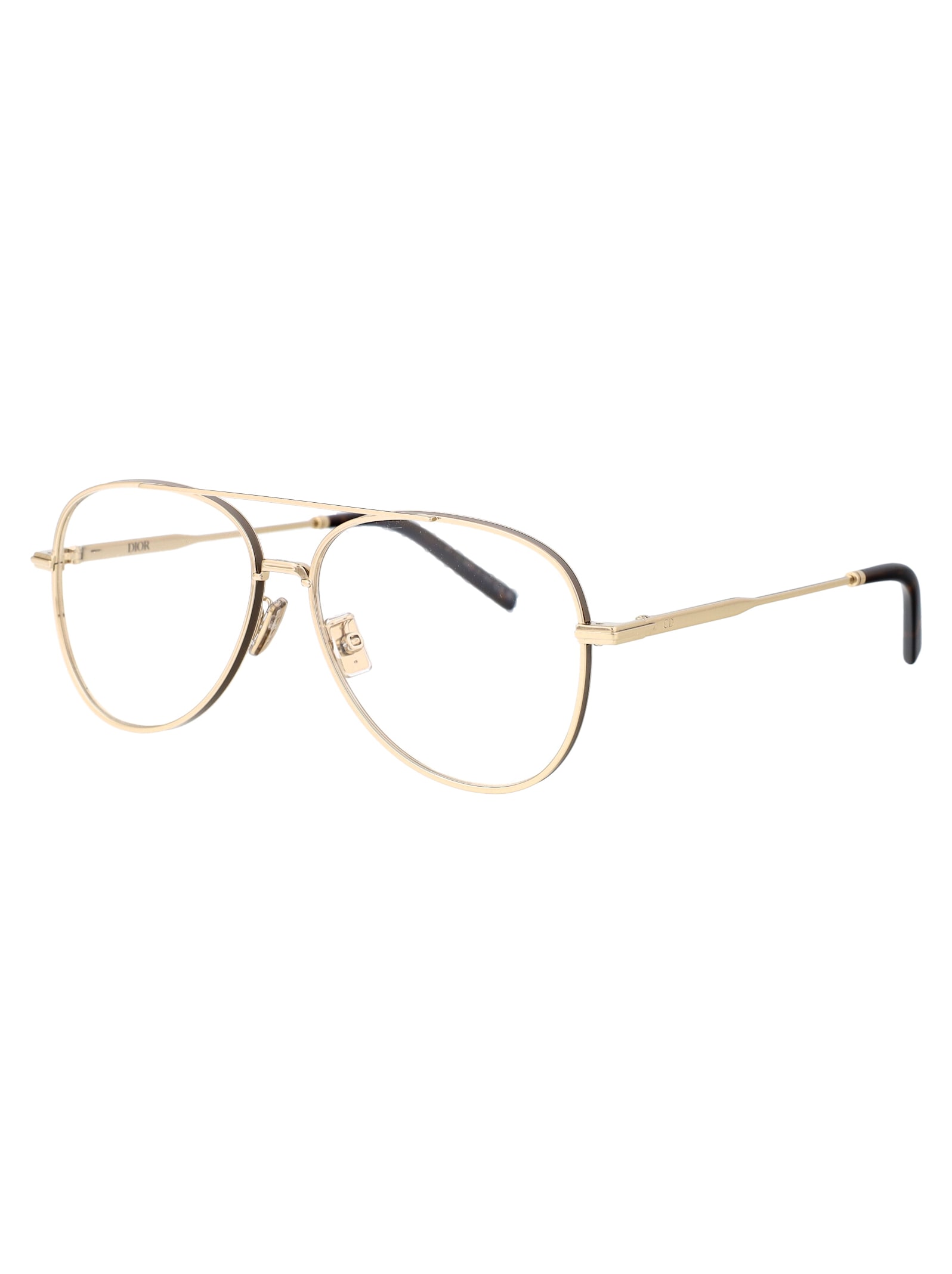 Shop Dior Blacksuito A2u Glasses In C000 Gold/other