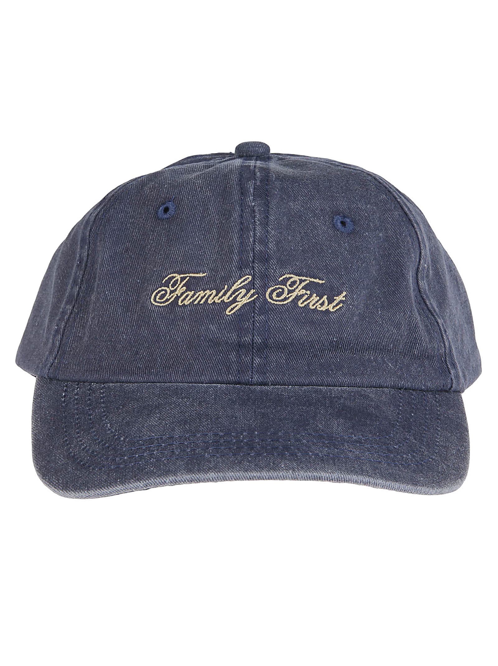 Shop Family First Milano Washed Baseball Hat In Dark Blue