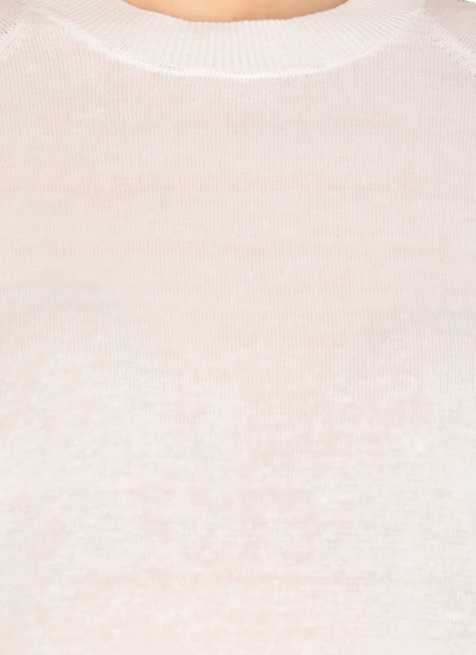 Peserico White Linen And Cotton Sweater