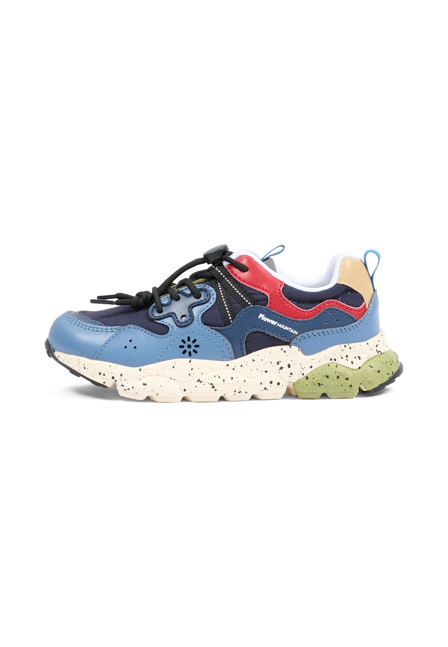 Flower Mountain Multicolor Yaman Sneakers For Boy In Blue