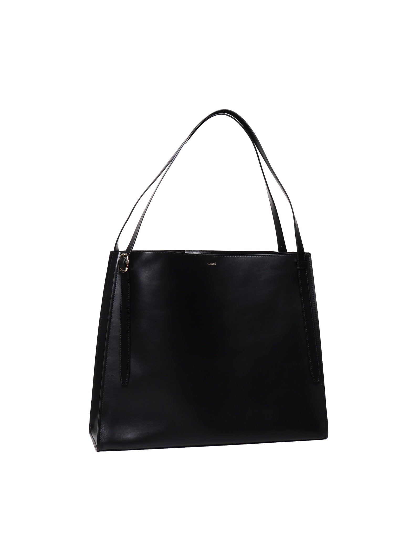 Shop Coperni Belt Tote Bag In Blk Black