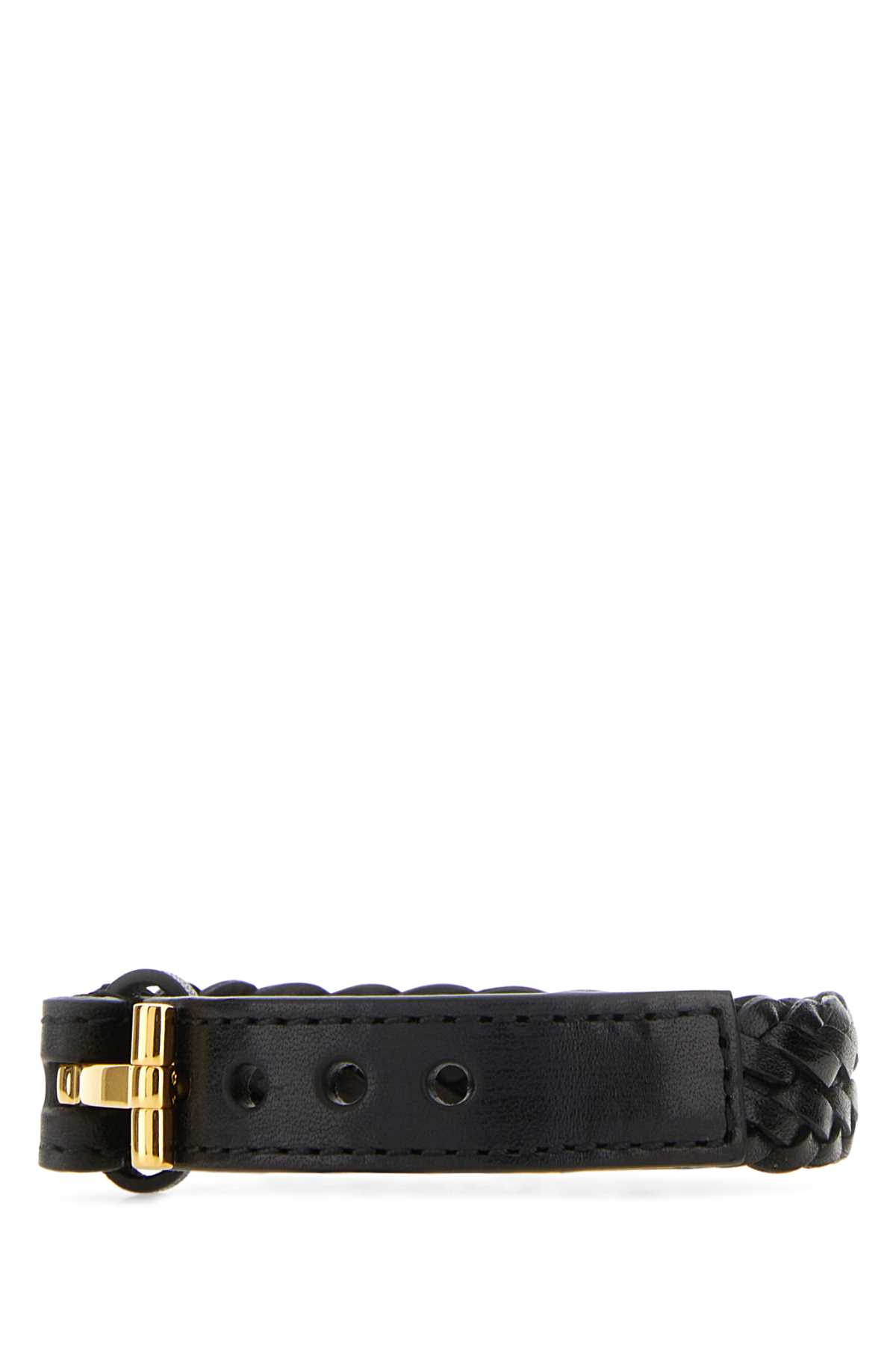 Tom Ford Black Leather Bracelet