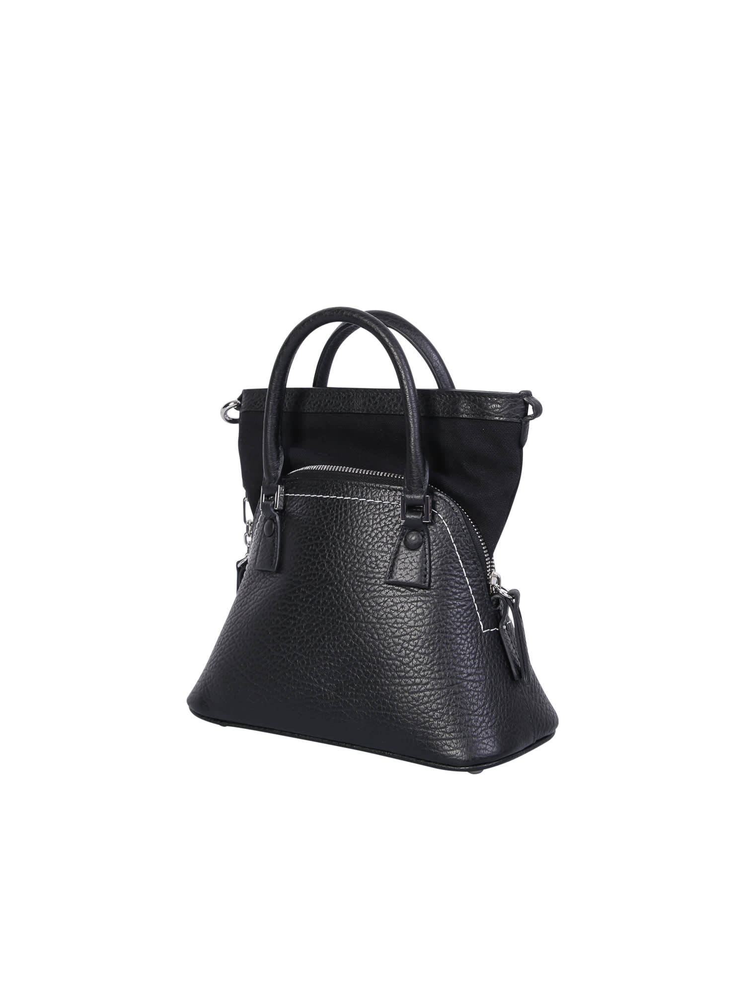 Shop Maison Margiela 5ac Micro Bag In Black