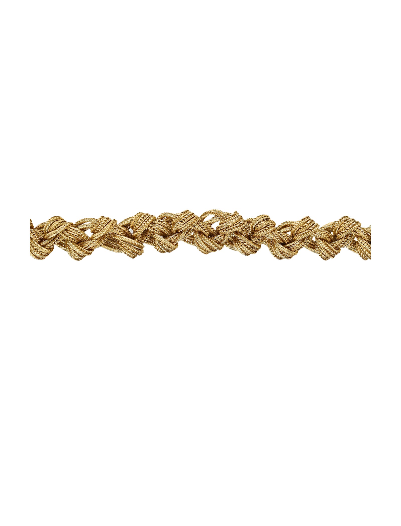 Emanuele Bicocchi Rope Knot Necklace In Gold-plated In Gold
