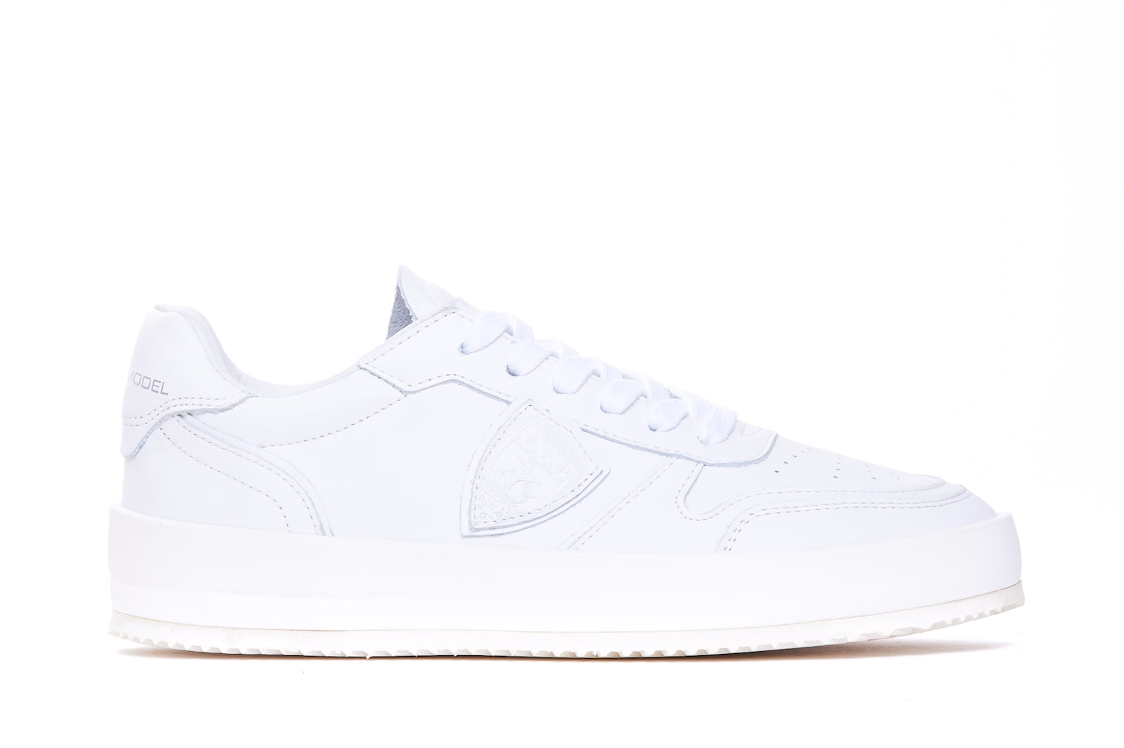 Shop Philippe Model Nice Low Sneakers In White