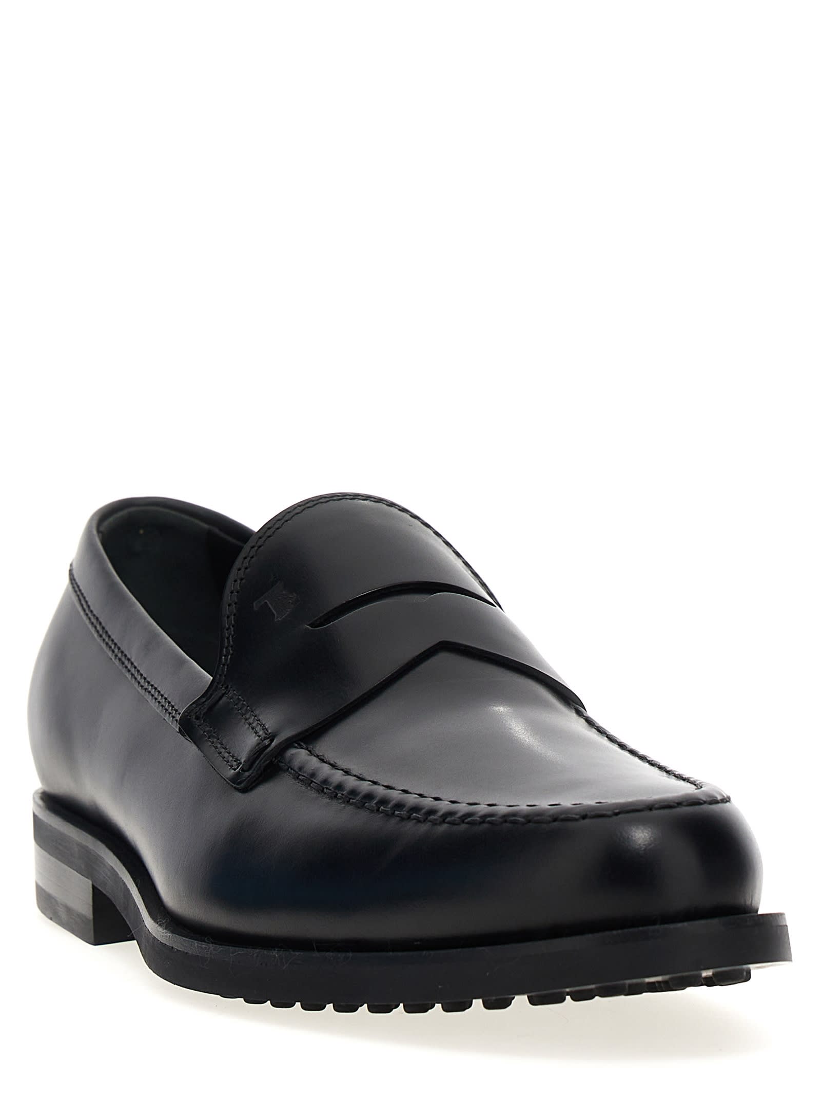 Shop Tod's Formale Loafers In Black