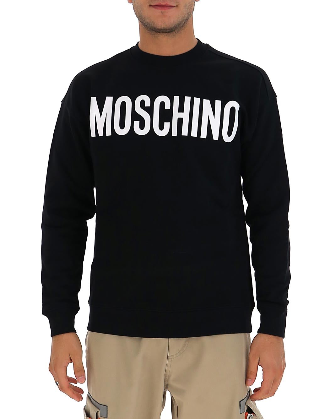 MOSCHINO LOGO PRINTED CREWNECK SWEATSHIRT 