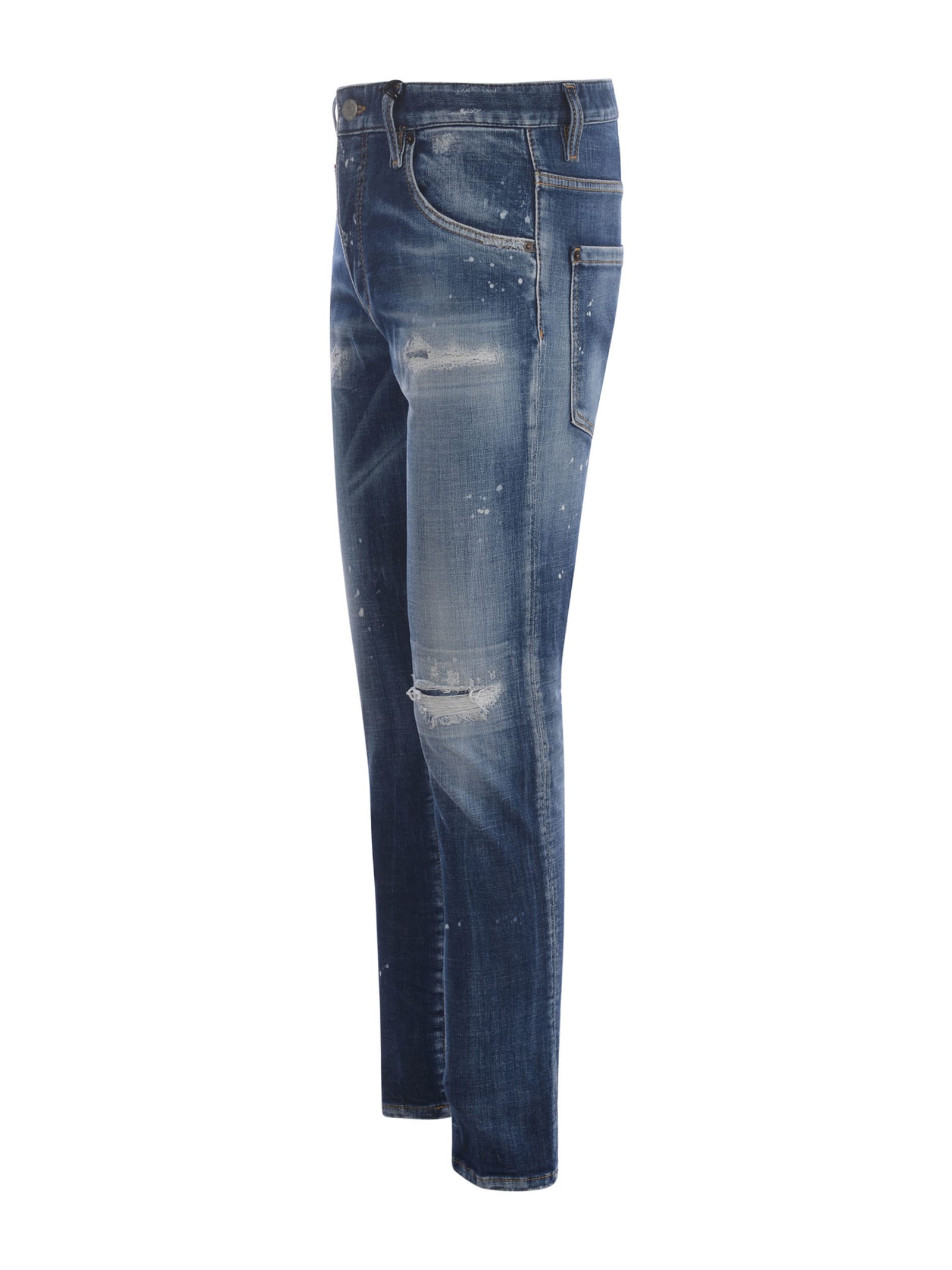 Shop Dsquared2 Jeans  Skater In Denim In Denim Blu