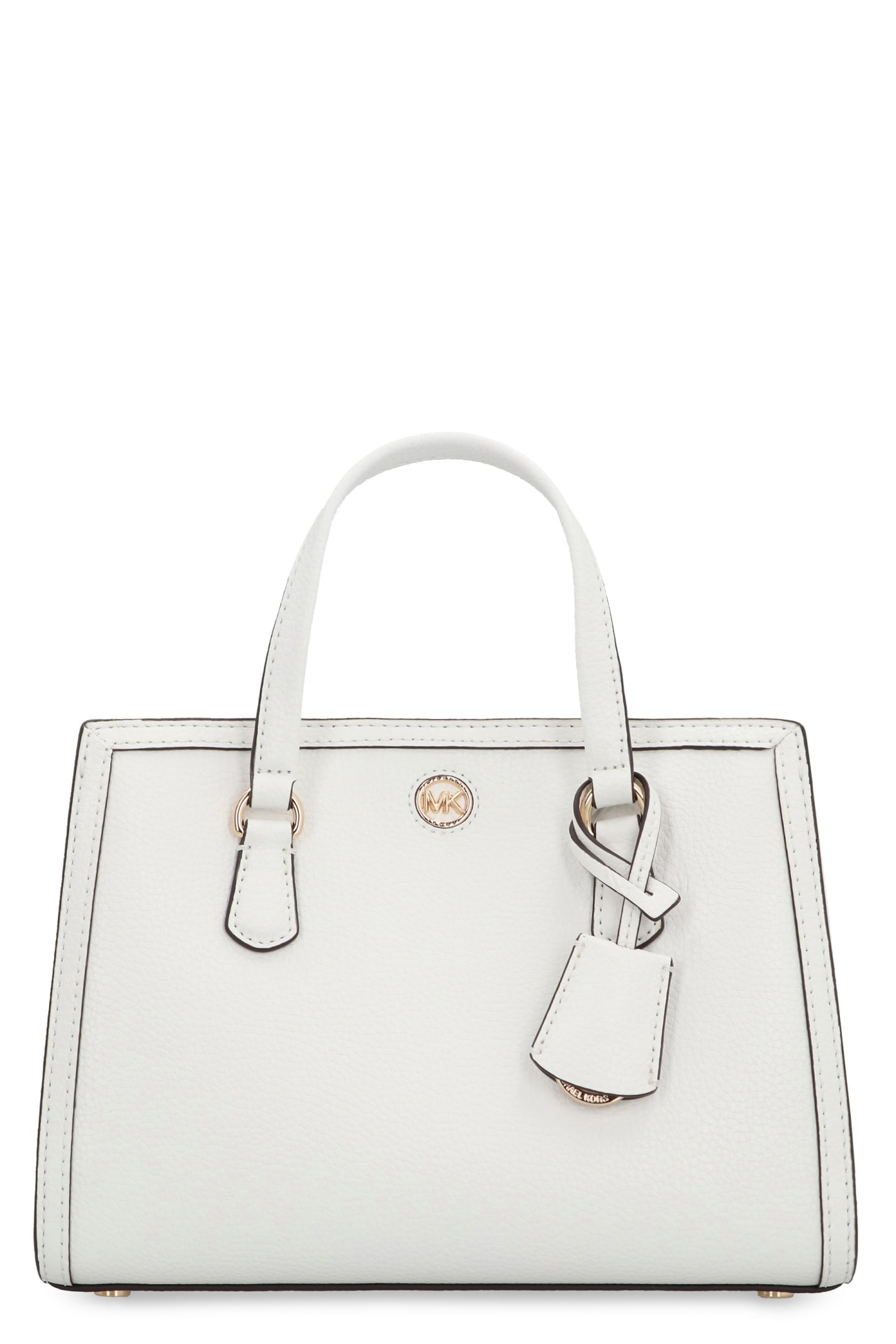 Michael Michael Kors Chantal Leather Handbag In White