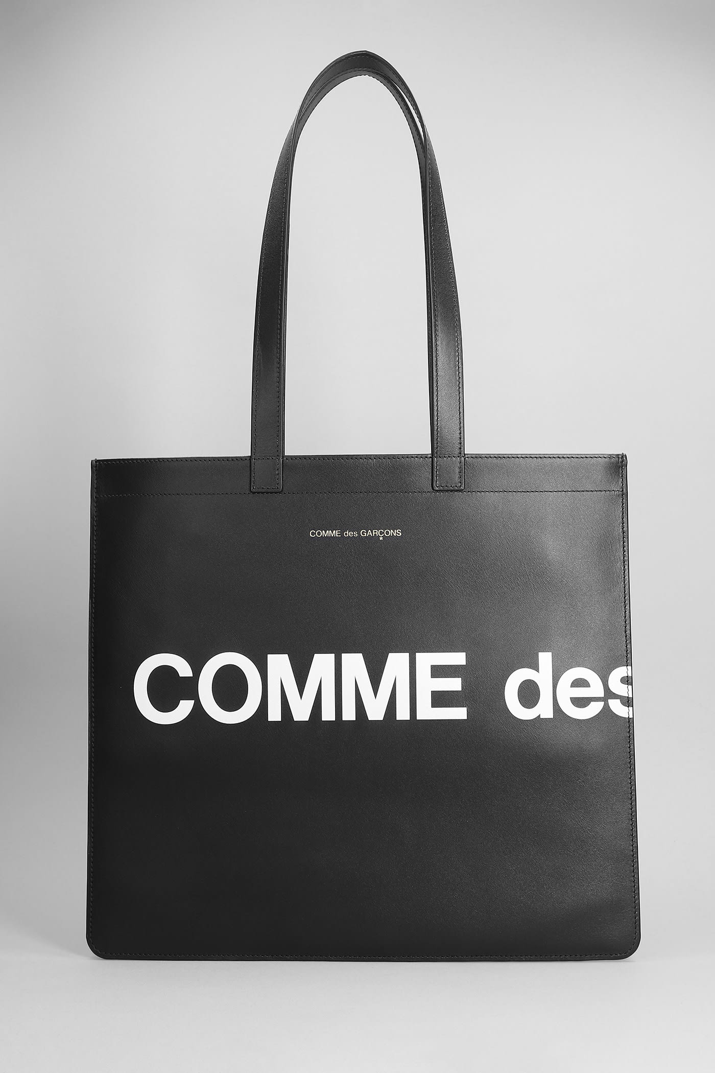 Shop Comme Des Garçons Tote In Black Leather