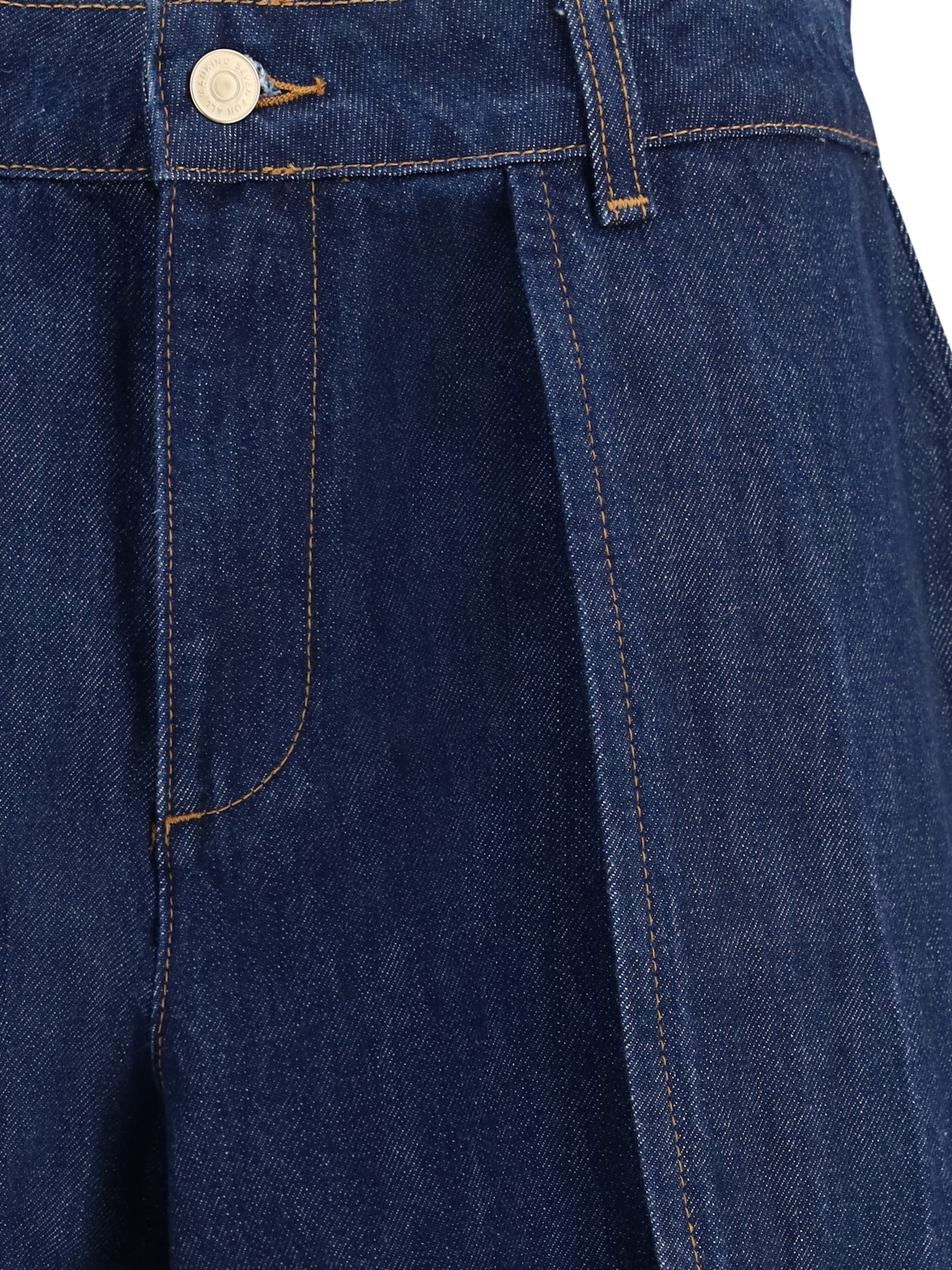 7 For All Mankind Womens Blue Petal Tulip Barrel-leg Denim Jeans In Blue